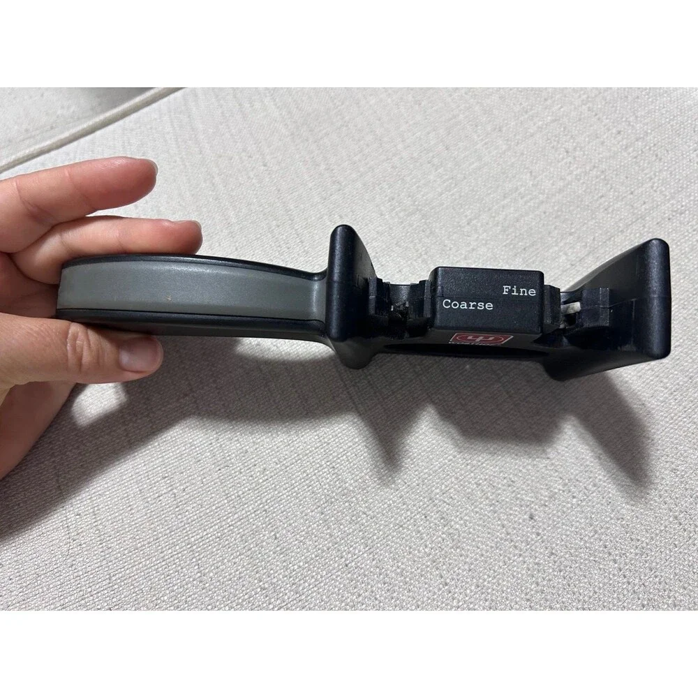 WUSTHOF Handheld Manual Pull Through 2 stage Knife Scissors Sharpener Black